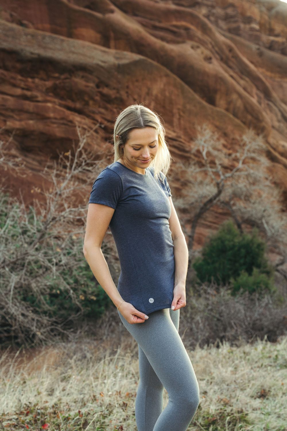 Baseflow Tee - Navy Blue Mist
