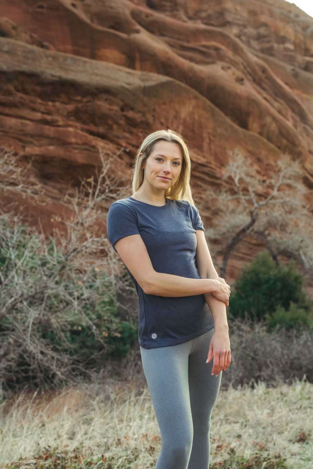 Baseflow Tee - Navy Blue Mist