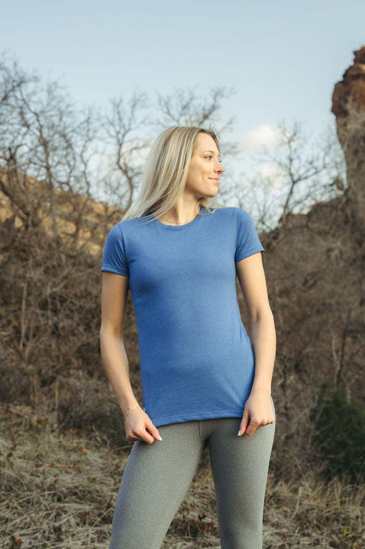 Baseflow Tee - Riverside Blue