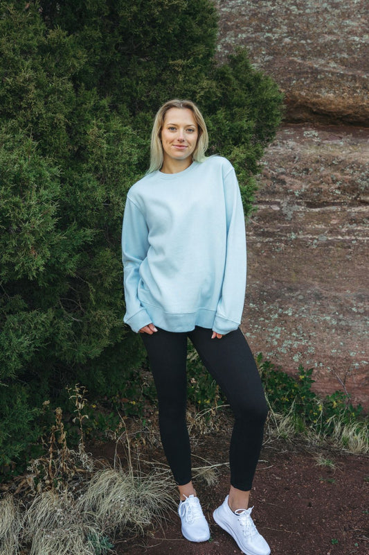 Solace Fleece Sweater - Glacial Mist