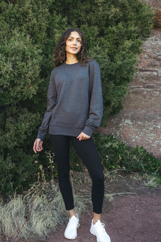 Solace Fleece Sweater - Heather Gray