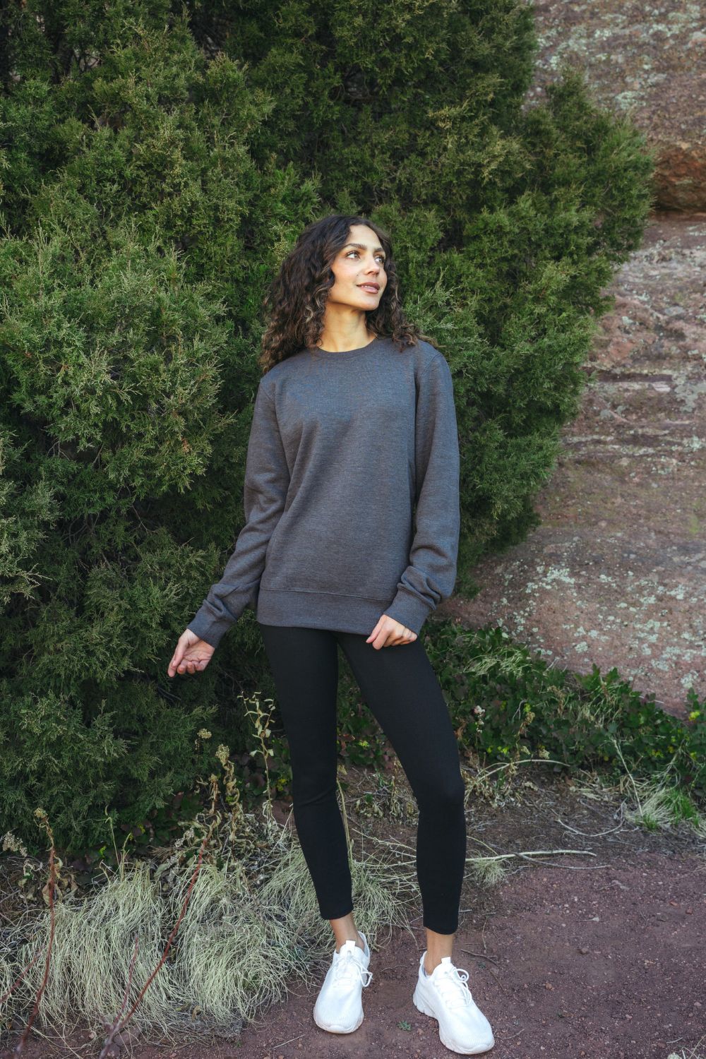 Solace Fleece Sweater - Heather Gray