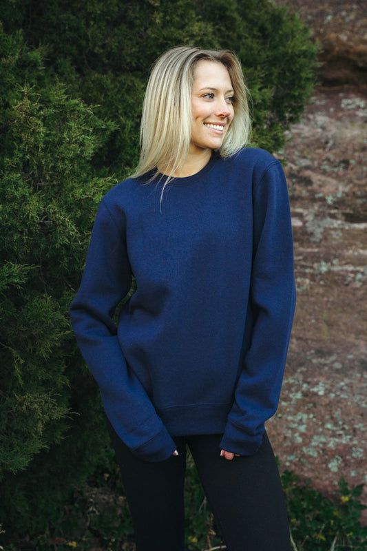 Solace Fleece Sweater - Midnight Indigo