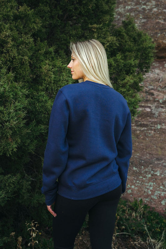 Solace Fleece Sweater - Midnight Indigo