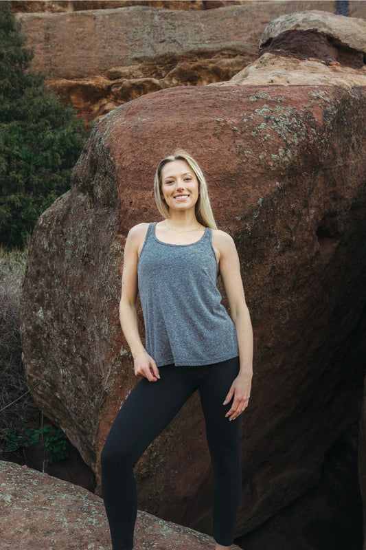 TrailLine Tank - Midnight Heather Gray