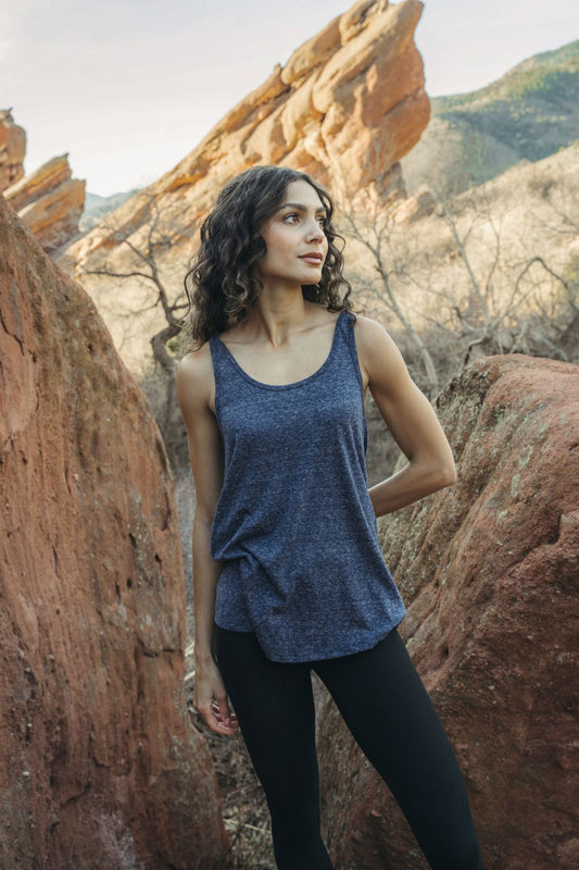 TrailLine Tank - Twilight Heather Blue