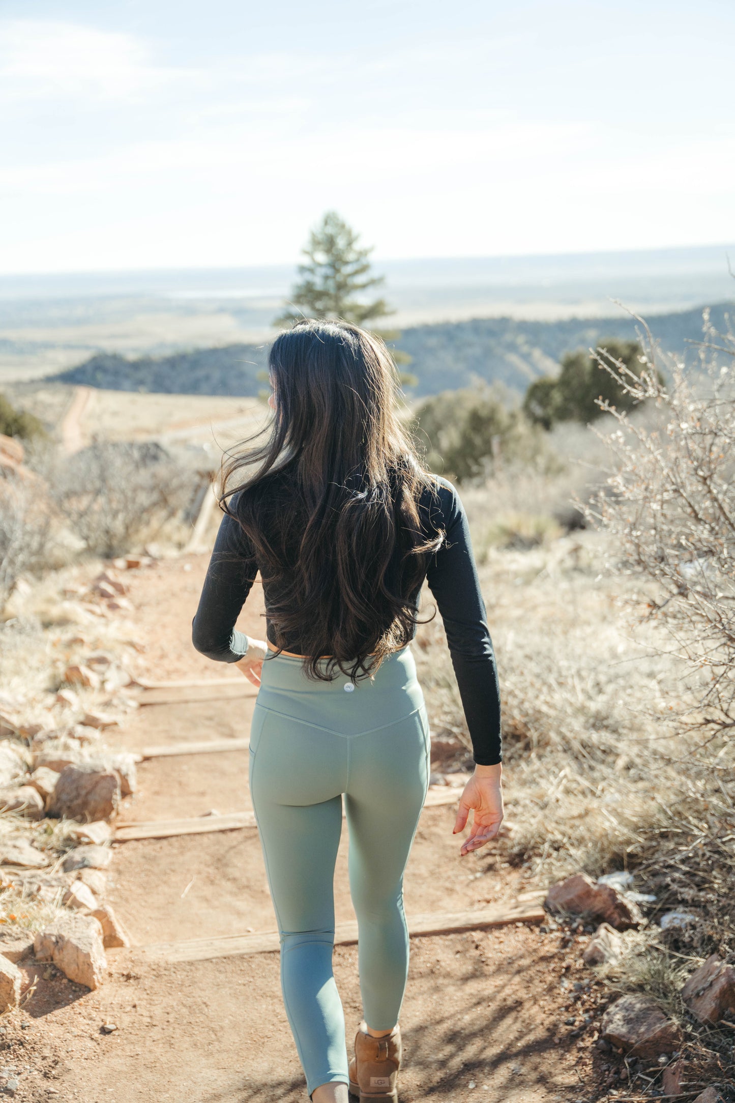 Vista Air Leggings - Forest Olive