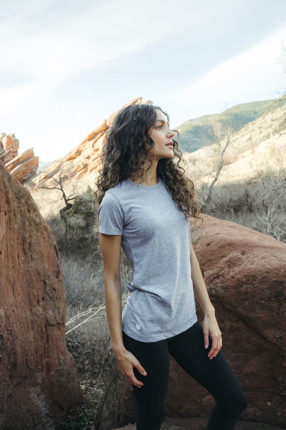 Baseflow Tee - Heather Gray