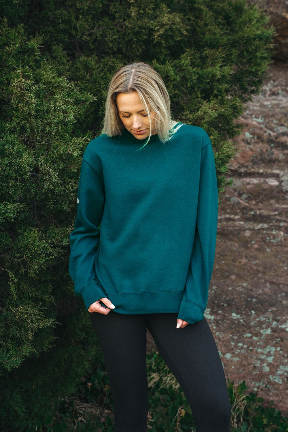 Solace Fleece Sweater - Alpine Jade