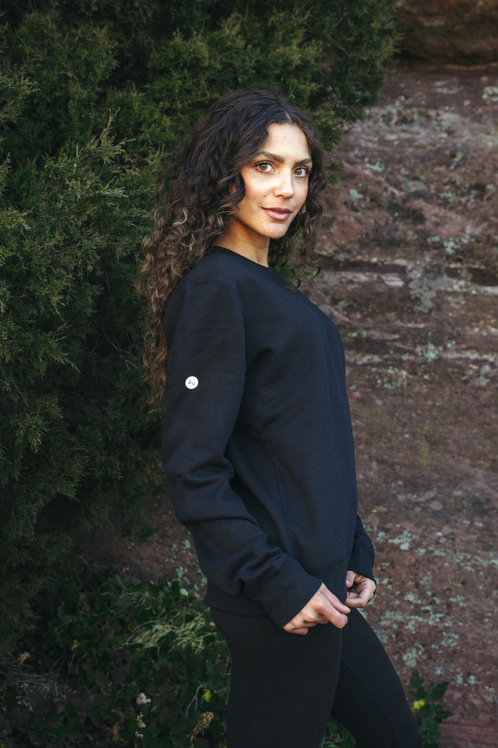 Solace Fleece Sweater - Black