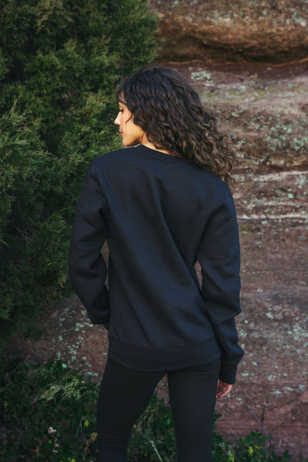 Solace Fleece Sweater - Black