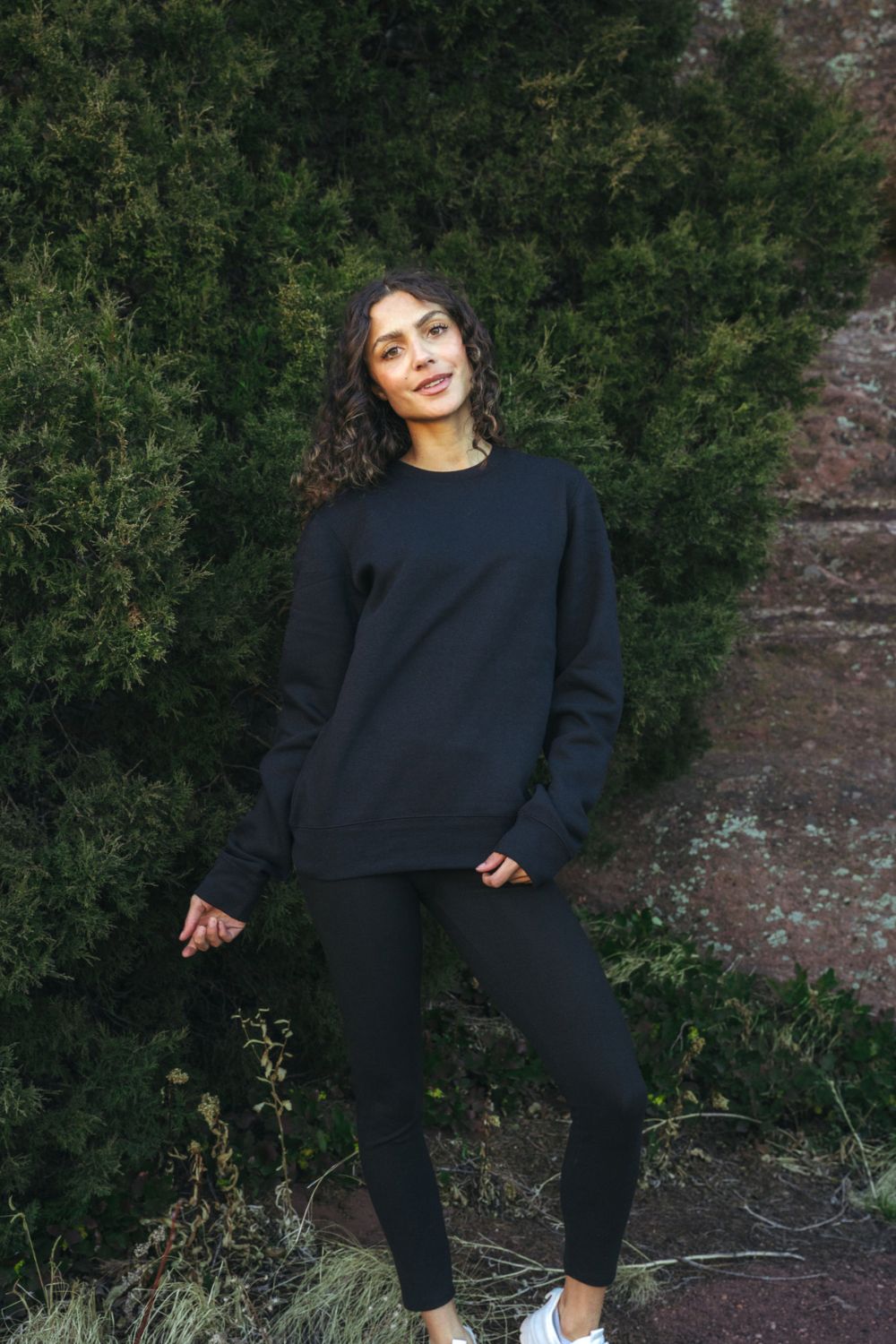 Solace Fleece Sweater - Black