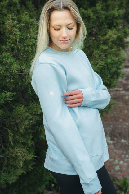 Solace Fleece Sweater - Glacial Mist