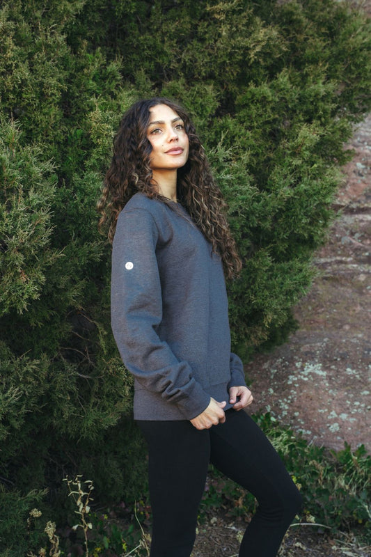 Solace Fleece Sweater - Heather Gray