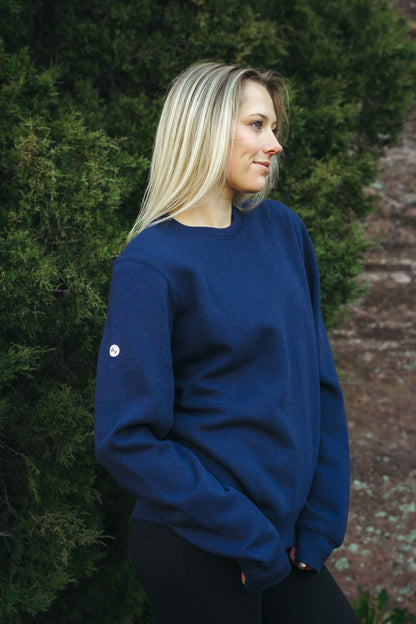 Solace Fleece Sweater - Midnight Indigo