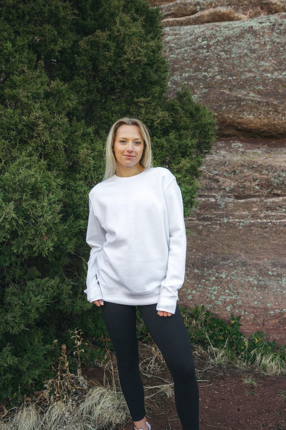 Solace Fleece Sweater - White