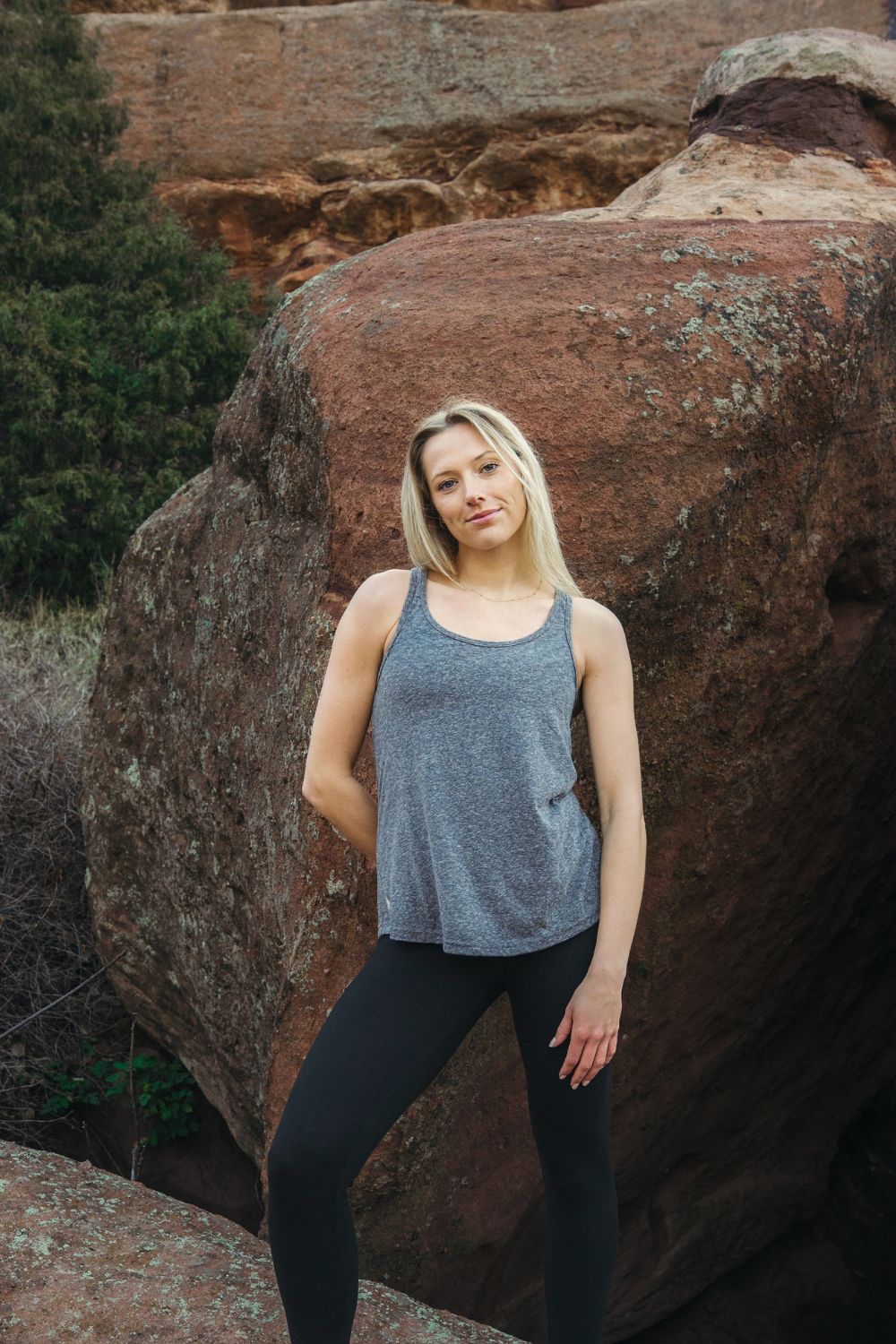 TrailLine Tank - Midnight Heather Gray